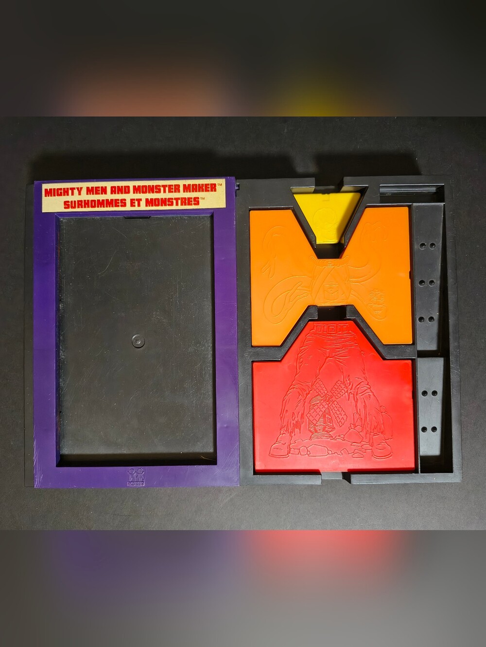 Vintage 1979 TOMY Mighty Men and Monster Maker Design Kit - 14 Plates